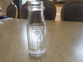 Vintage Fort Schuyler Farms Inc. Utica NY Pint Glass Bottle Owens Illionois 1940 - $18.76