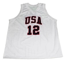 James Harden #12 Team USA New Men Basketball Jersey White Any Size image 1