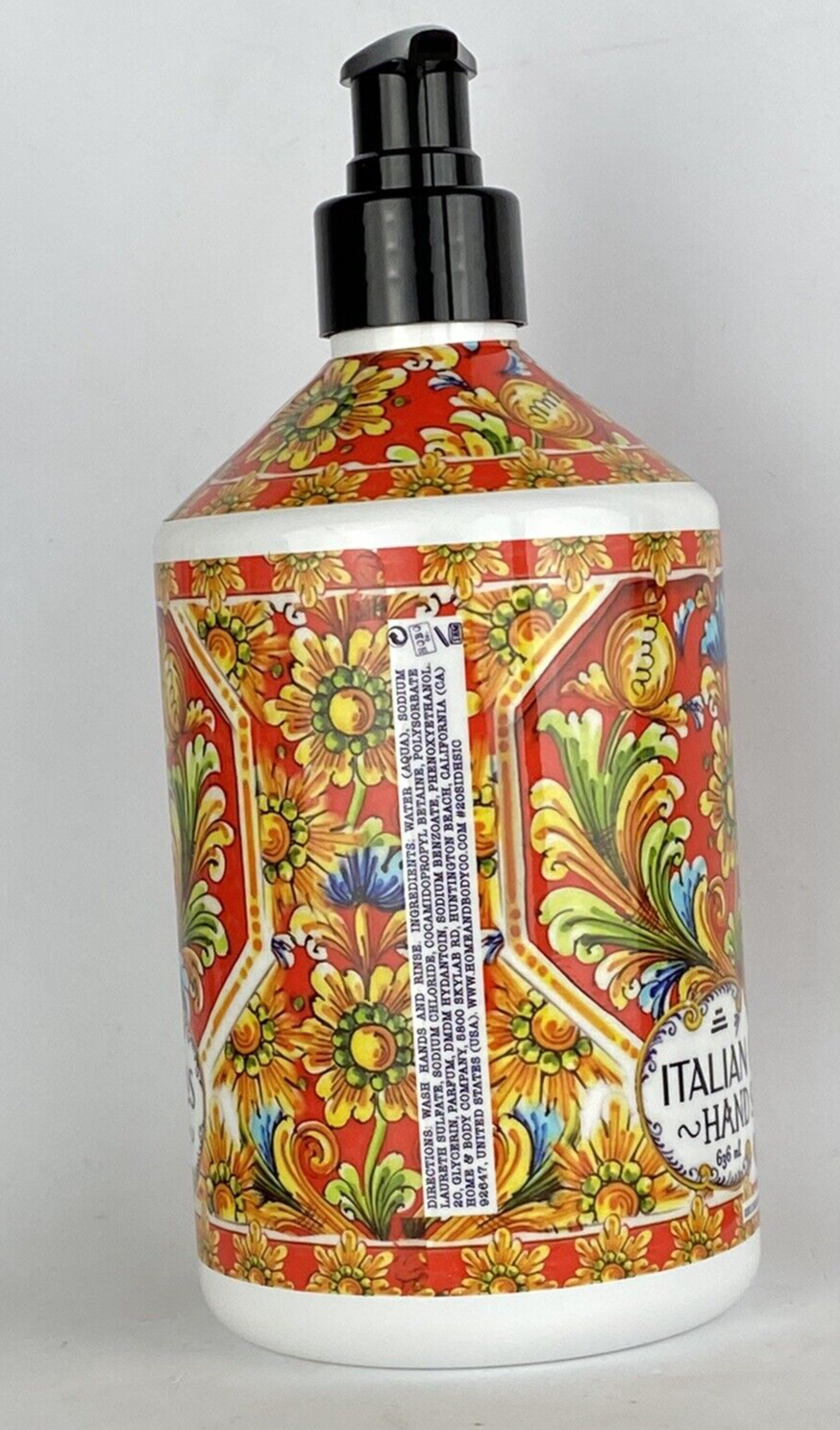Italian Deruta Hand Soap 21.5 oz Home Body Italian Citrus Hand Washes