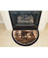 Great American Distributors Hearth Slice Fireplace Rug - Log Cabin Decor... - $39.55