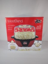 West Bend STIR CRAZY DELUXE Popcorn Popper 6 Quart #82310