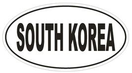 South Korea Oval Bumper Sticker or Helmet Sticker D2186 Euro Oval Countr... - $1.39+