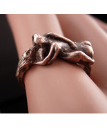 Naughty Silver Ring - erotica naughty Vintage Sterling wedding band - si... - $165.00