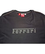 Puma Ferrari Scuderia Logo Blackout Team Shirt Black Shirt Sz Large - $19.95