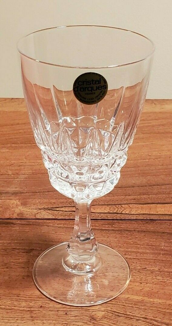 Cristal De France 24% Lead Crystal Small Wine Glasses 