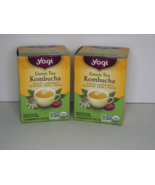 2 Boxes Yogi Green Tea Kombucha 16 Tea Bags Each 2/2025 &amp; Later New (U) - $18.80