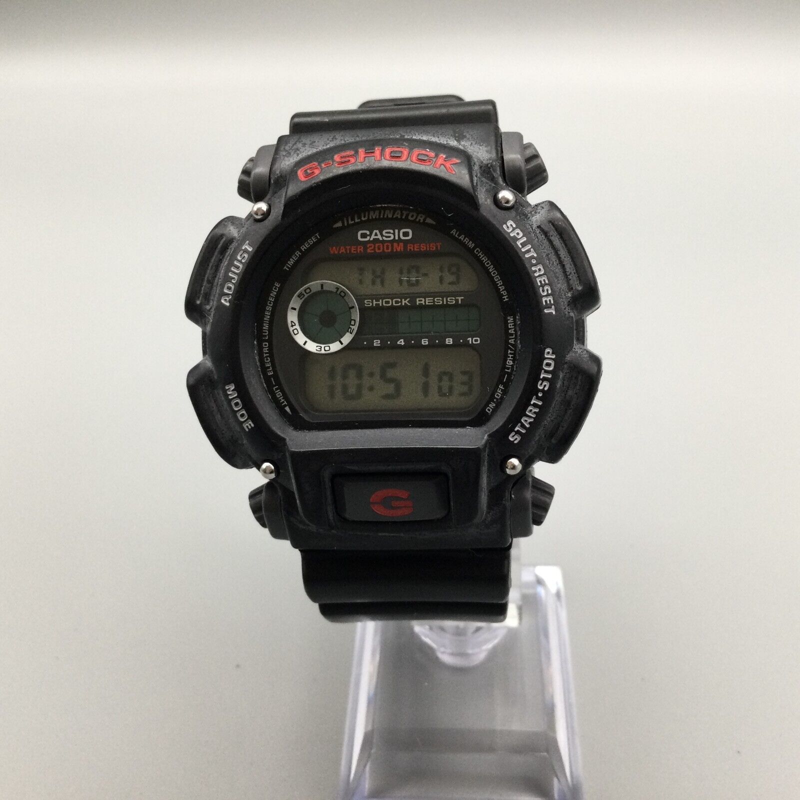 Casio G-Shock Digital Watch Men Black 200M 3232 DW-9052 Backlight ...