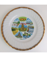 Vintage Idaho With State Attractions Decorative Plate 9.25&quot; With Hanger - $14.54