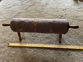Vintage Rolling Pin Footstool, Mid Century Footstool, Rolling Pin