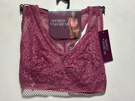Adored by Adore Me Women's Payal Longline Demi Floral Lace Bra Size 40D NEW