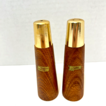 Vintage Salty Peppy Wood Salt And Pepper Shakers, Old Kitchen