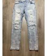American Eagle Jeans Mens 32x34  Flex Original Straight Distressed Pants - $13.46