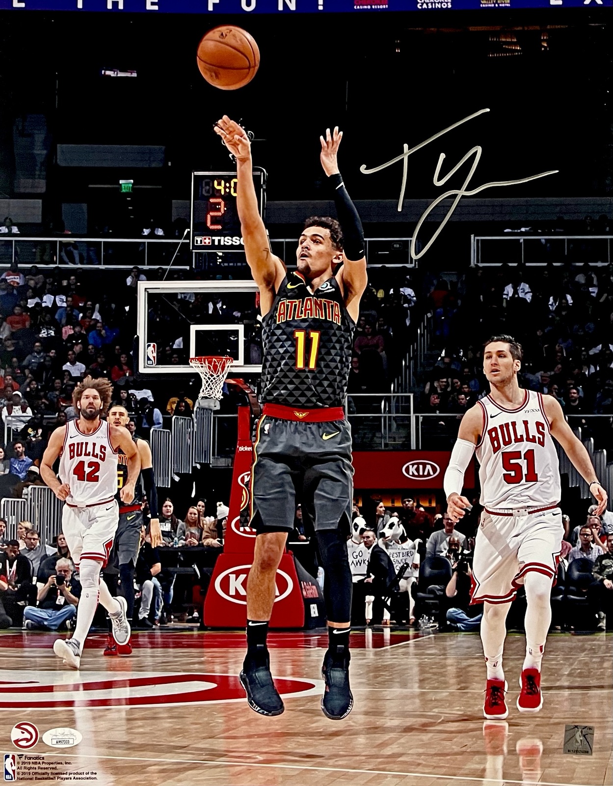 TRAE YOUNG Autograph Signed ATLANTA HAWKS 16x20 PHOTO JSA CERTIFIED AUTHENTIC - $225.00