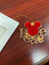Disney Movie Club Gold-toned Mickey Mouse Peace Ornament - $18.99
