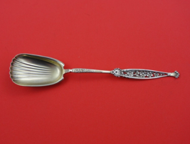 Number 1 by Whiting Sterling Silver Sugar Spoon Shovel Gold-washed Flora... - $78.21