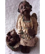 Sarah’s Attic Heavenly Giving Angel With Bunny In Basket Figure Limited ... - $9.99