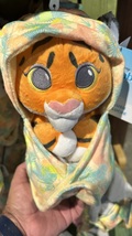  Disney Parks Animal Kingdom Baby Tiger in a Hoodie Pouch Blanket Plush Doll