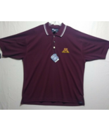 Pro Celebrity Minnesota Embroidered Swimming &amp; Diving Logo Maroon Polo S... - $25.99