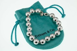 Tiffany &amp; Co. Sterling Silver 9 mm Beaded Bracelet w/ Pouch - $395.99