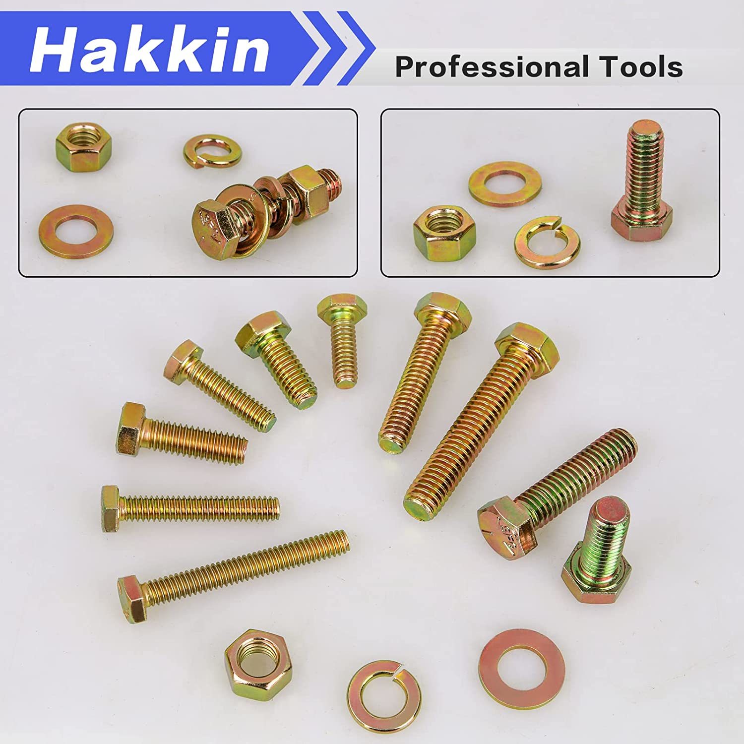 Hakkin 256PCS Bolts and Nuts Assortment Kit, and similar items