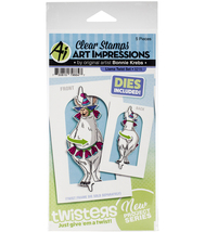 Llama Twister Stamp & Die Set. Art Impressions. Card Making. CLEARANCE