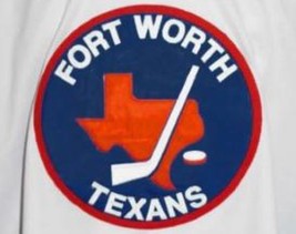 Any Name Number Fort Worth Texans Retro Hockey Jersey New White Any Size image 4
