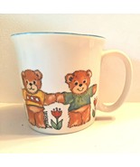 Vintage 1979 Lucy and Me Child&#39;s Ceramic Cup With Handle Bears Enesco Rigg - $14.95