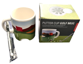 Golf Mug Putter Cup Coffee Mug  Putter Doubles as a Pen Plus Mini Golf Ball - $7.91