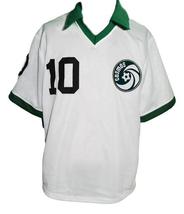 Pele #10 NY Cosmos New Men Soccer Football Jersey White Any Size image 1