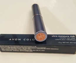 Avon Ultra Moisture Rich Metallic Eye Color PEACH Eye Shadow Stick NEW Retired. - $12.85