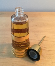 70s Avon Butter Churner clear glass and shiny gold cologne bottle (Somewhere) image 2