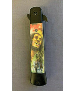 BOB MARLEY POSE ABSTRACT COLOR DESIGN STAINLESS STEEL KNIFE PK001-BMBK - $11.83