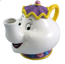 Walt Disney's Beauty and the Beast Mrs. Potts 48 oz Ceramic Teapot UNUSED BOXED - $58.04