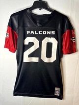 NFL Football Jersey Reebok Wilson Falcons #20 Jersey V Neck Black Red Yo... - $18.42