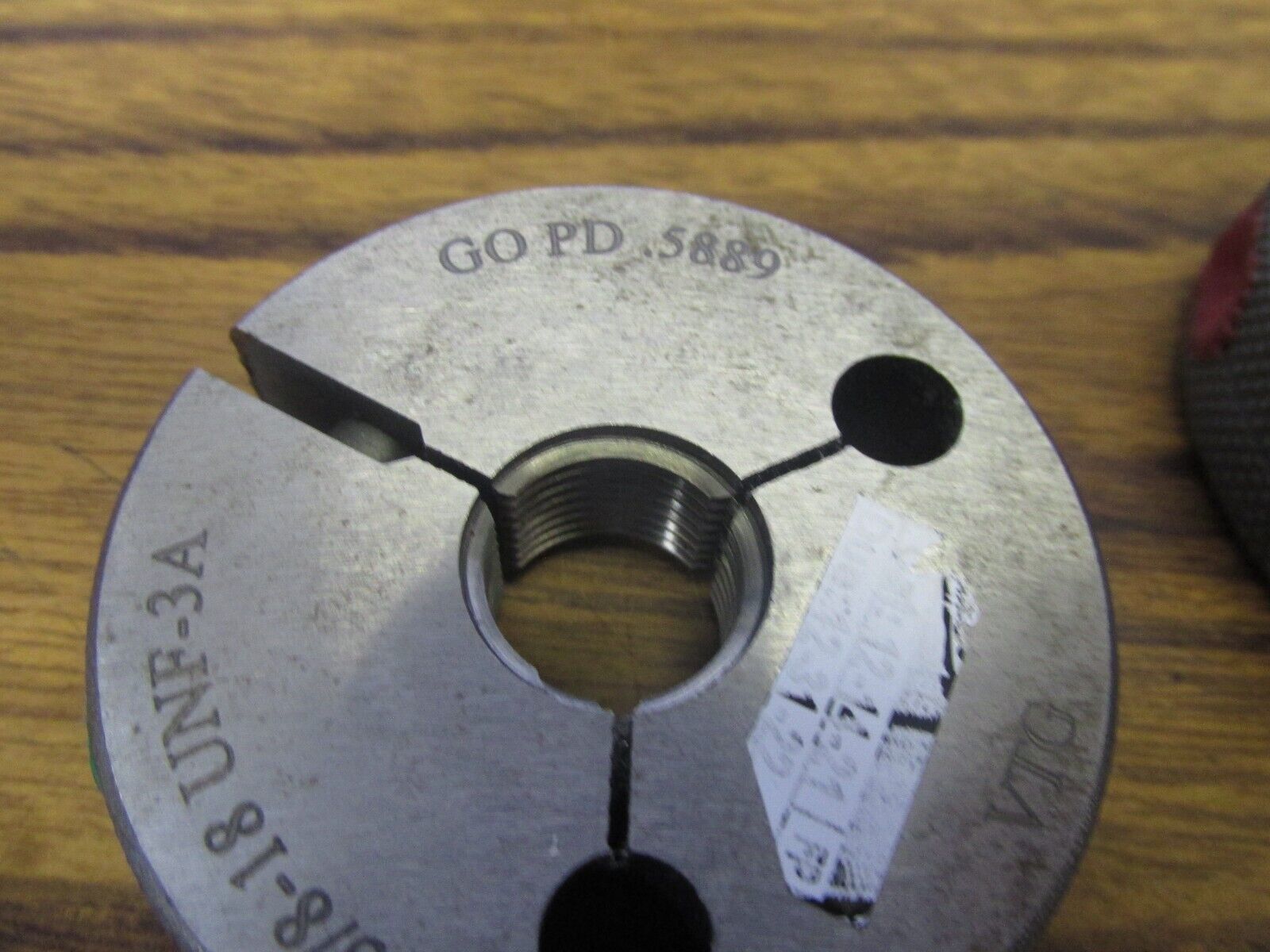 Go & No Go Thread Ring Gage Set 5/8"18 UNF3A Inspection Gages