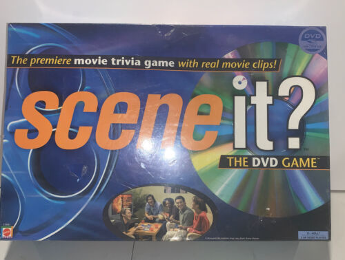 Scene It Movie Trivia 1st Edition DVD Game Mattel 2003 New Factory Sealed - $14.84
