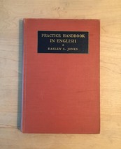 Vintage 1935 Practical Handbook in English - Easley S Jones- Hardcover book