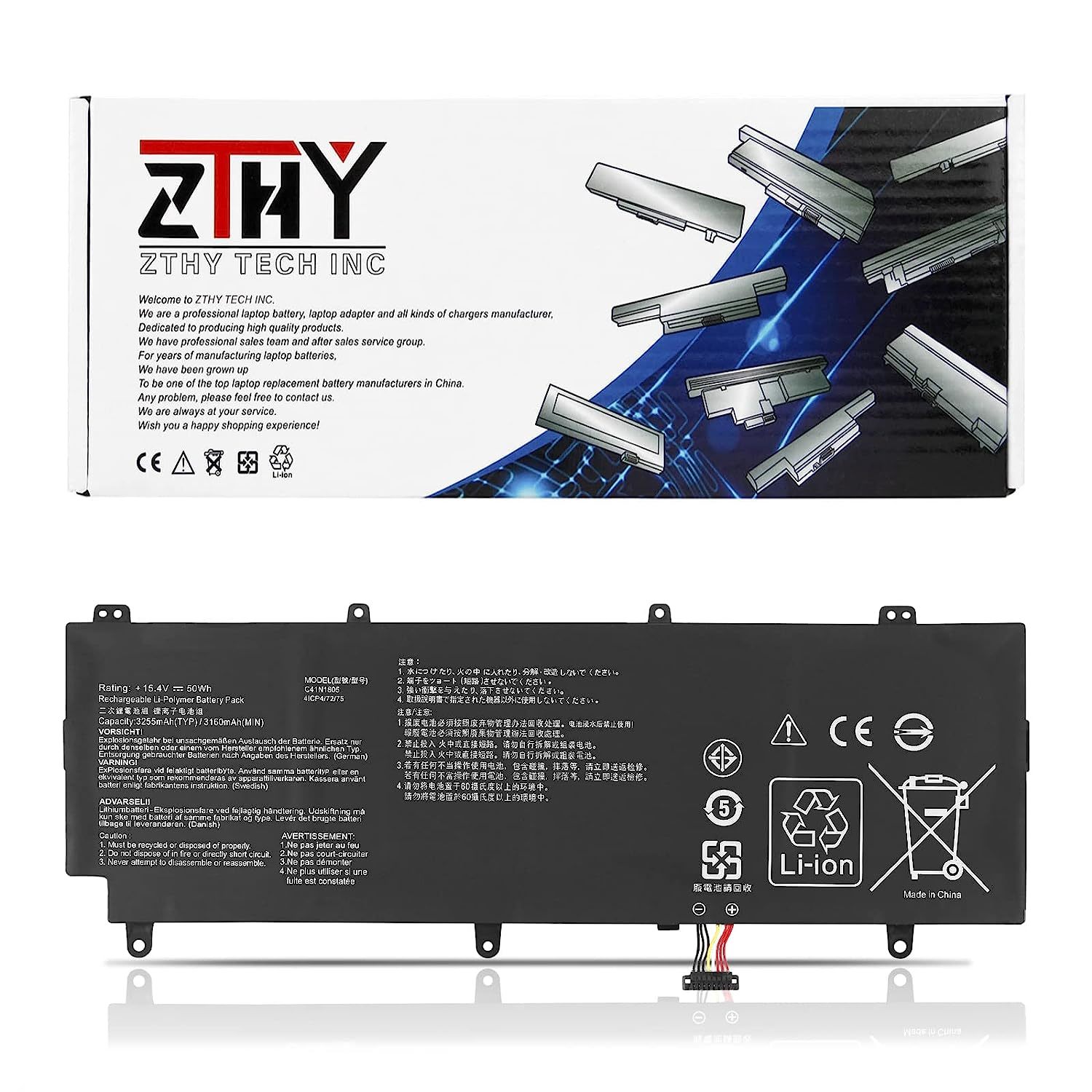 Primary image for C41N1805 Battery Replacement For Asus Rog Zephyrus S Gx531Gm Gx531Gs Gx531Gm-Bh7