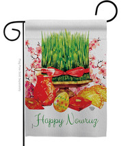 Nowruz Wishes Garden Flag 13 X18.5 Double-Sided House Banner - $19.97