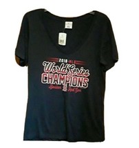 NWT Womens  2018 World Champion Boston Red Sox V Neck T Shirt Medium - $10.88