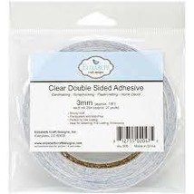 Double Sided Clear Tape  1/8" (3mm) by 27 yards  Elizabeth Craft Designs