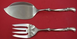 Waltz of Spring by Wallace Sterling Silver Salmon Serving Set Fish Custom Made - $132.76