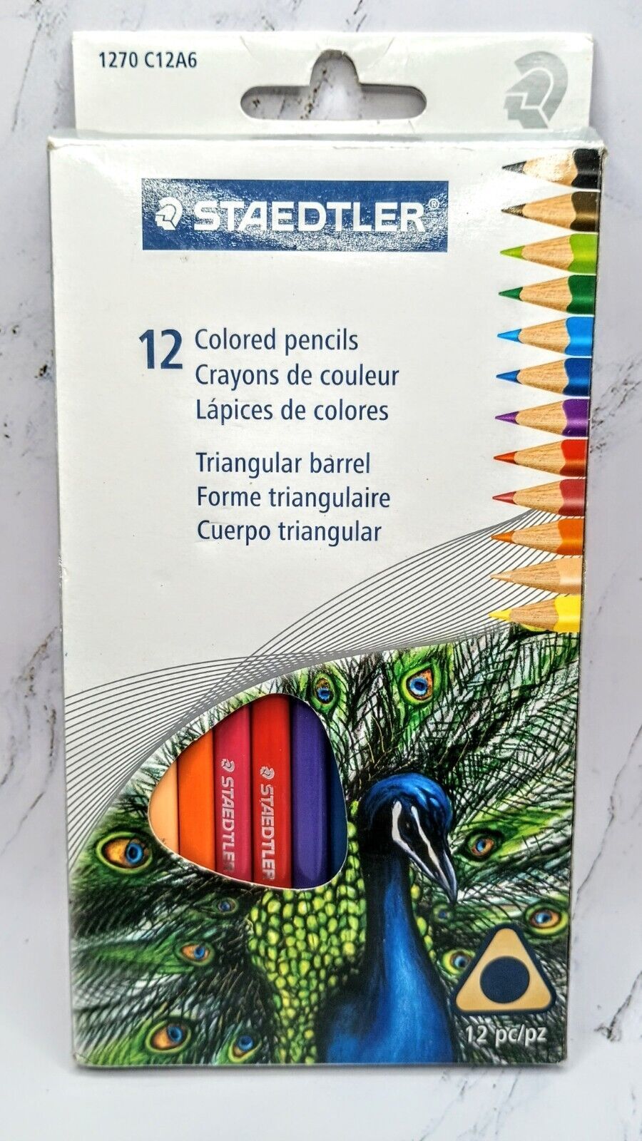 Staedtler Triangular colored pencils 12 Pc Yoobi 14Pc 2 In 1 Liquid