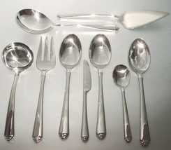 Gorham Crown Tip 9 Piece Combo Serving Set 18/10 Stainless Flatware New - $74.90
