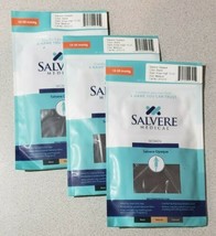 3x Salvere Opaque Black 15-20 mmHg Knee High Pantyhose Compression Tight... - $28.49