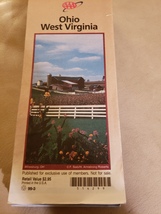 Folded map AAA 1999 Ohio West Virginia  - $9.99