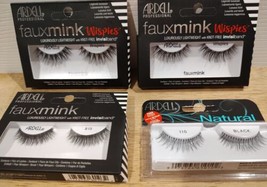 4 Pks - Ardell Fake Eye Lashes Professional #815, Natural 110 & Fauxmink Wispies - $11.64