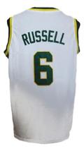 Bill Russell #6 College Basketball Jersey Sewn White Any Size image 2