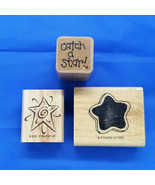 Stampin Up Swirl Star Theme Catch a Star Phrase Celestial Rubber Stamps ... - $9.95