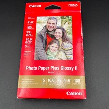 Canon PP-201 Photo Paper Plus Glossy II, 4x6 inch - 100 Sheets - $9.74